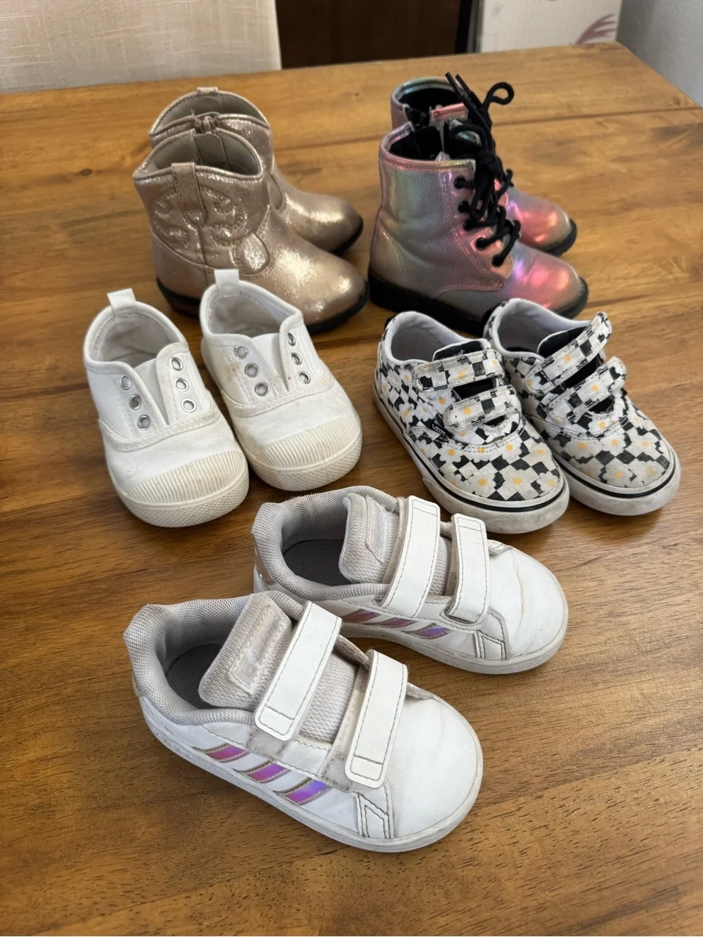 5 Pairs Toddler Girl Shoe Bundle Size 6